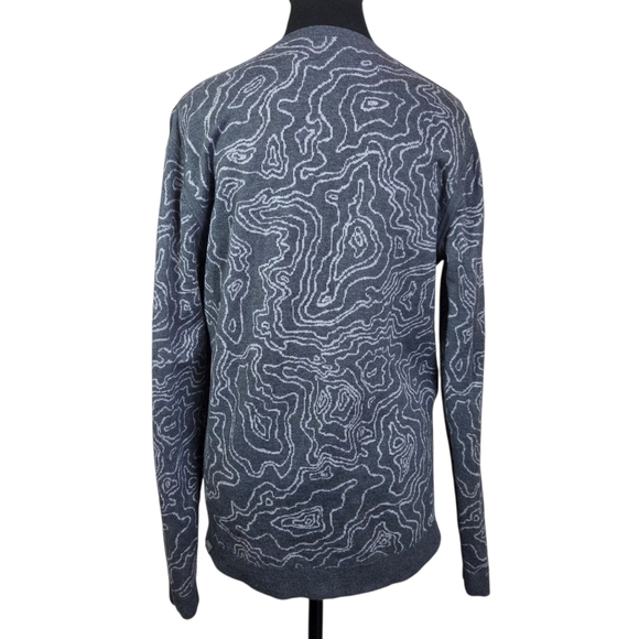 lululemon athletica Terrain Jacquard Map Knit Sweater Size Med - Picture 5 of 6